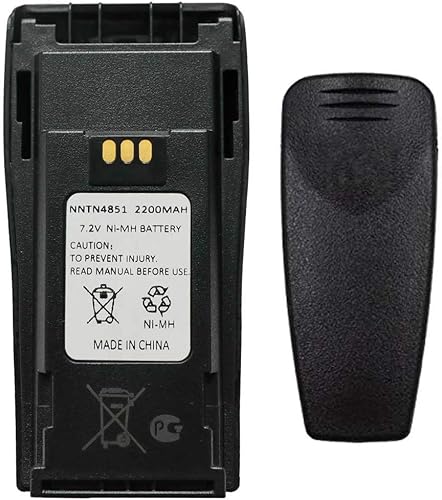 Teseko NNTN4851 NNTN4851A NNTN4496 NNTN4497AR NNTN4970A 7.2V 2200mAh Ni-MH Batería de repuesto de radio bidireccional para Motorola CP040 CP140