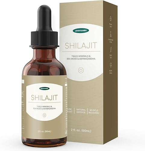 Gotas líquidas Shilajit con musgo marino, ashwagandha, zinc y magnesio - Suplemento multimineral líquido para mujeres y hombres - Terra Mineral