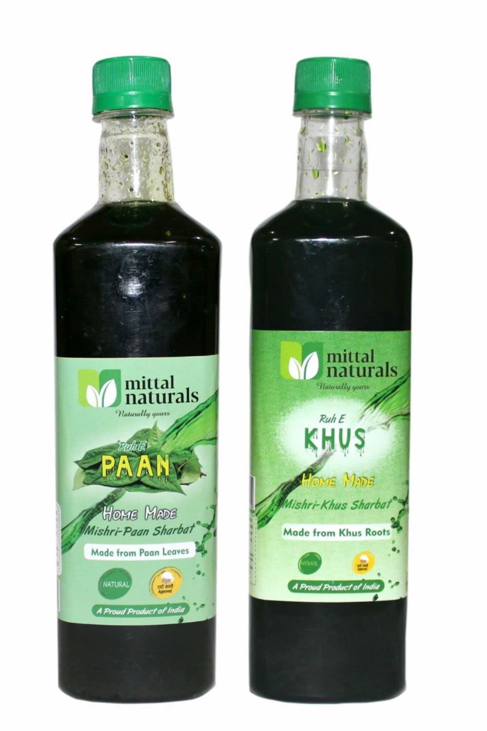 MITTAL ORGANICS Combo LiquidIMittal Naturals Paan Mishri Sharbat & Khus Mishri SharbatIRuh E Paan Mishri SharbatIRuh E Khus Mishri SharbatIHome Made Sharbat 750Ml X 2 (Pack Of 2)-image-44
