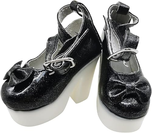 Miniatura 4 de Proudoll Conjunto de ropa de muñeca BJD de 13  Abrigo morado elegante hecho a mano, boina, vestido, peluca, bolsa de cuero y tacón alto, compatible