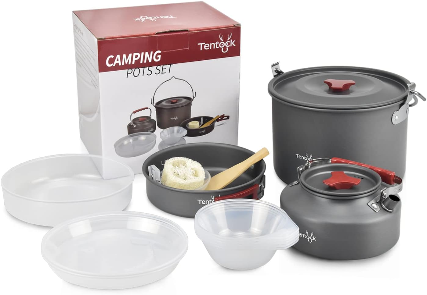 Tentock Ultralight Camping Cookware Set Aluminum Outdoor