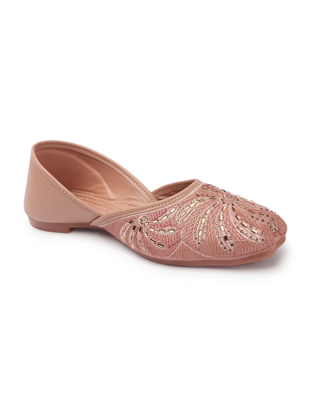 Women Stylish Flat Mojarie for Casual Wear, Comfort Jutti & Bellies for Girls-image-4
