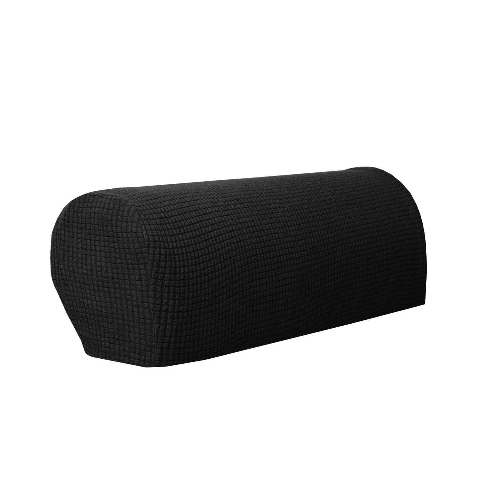 Sofa ArmlehnenbezüGe 1 Paar Abnehmbarer Arm-Stretch-Stuhlschutz, Sesselbezüge, Armlehnen-Couchbezug, Sofa-Armlehnenbezug, Sofabezüge for das Wohnzimmer FüR Couch, Stuhl, Armschutz(Black)