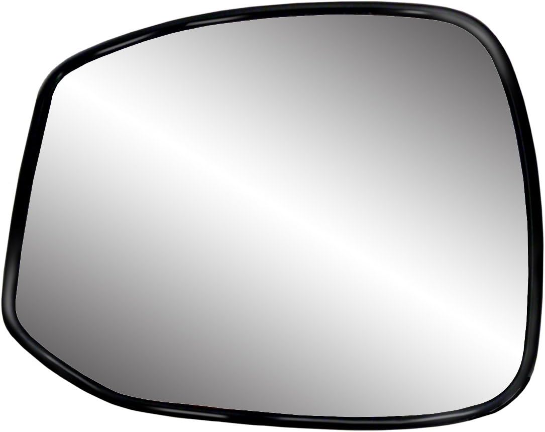 Driver Side Heated Mirror Glass w/backing plate, Honda Civic Coupe/Sedan (w/o camera (CCD)), 5 1/8" x 6 5/8" x 6 15/16"