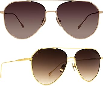 DIFF Dash Designer Aviator Sunglasses for Women UV400 Protection