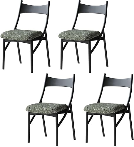 Sillas de comedor de madera, sillas de comedor, silla de cocina, silla lateral de cocina con respaldo alto con paquete suave para salas de estar,