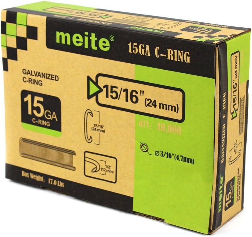 Flаѕh Dеаlѕ - 50% оƒƒ meite SC7C-P 15 Gauge Hog Ring Plier 3/4-Inch Pneumatic C Ring Tool Hog Ring Plier Closure Tool Mattress Stapler