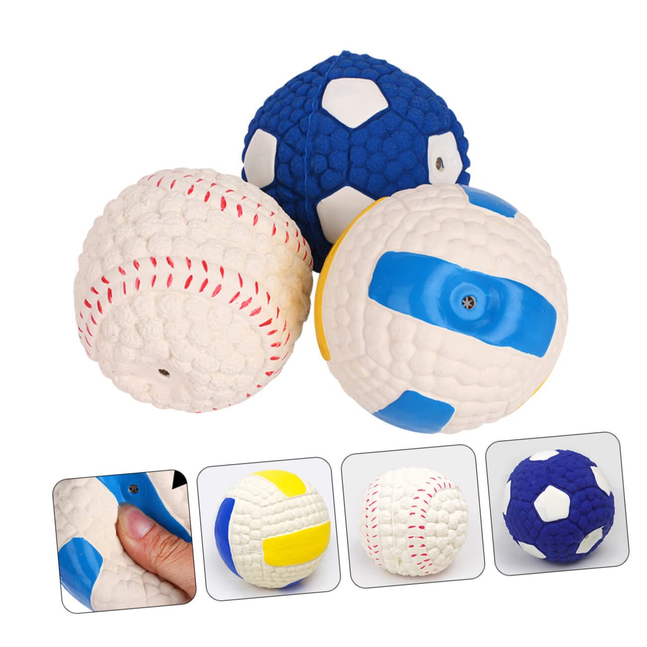 Hohopeti 3stücke Interaktiver Ball Spielzeug Für Hunde Mit Molar Design Zur Zähne Reinigung Und Haustier Training Haustierbedarf Für Mundpflege