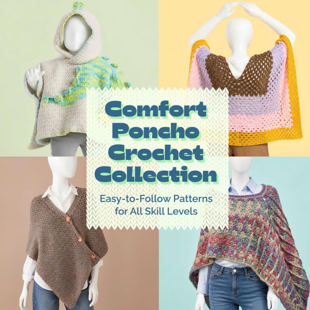 Comfort Poncho Crochet Collection: Easy-to-Follow Patterns for All Skill Levels