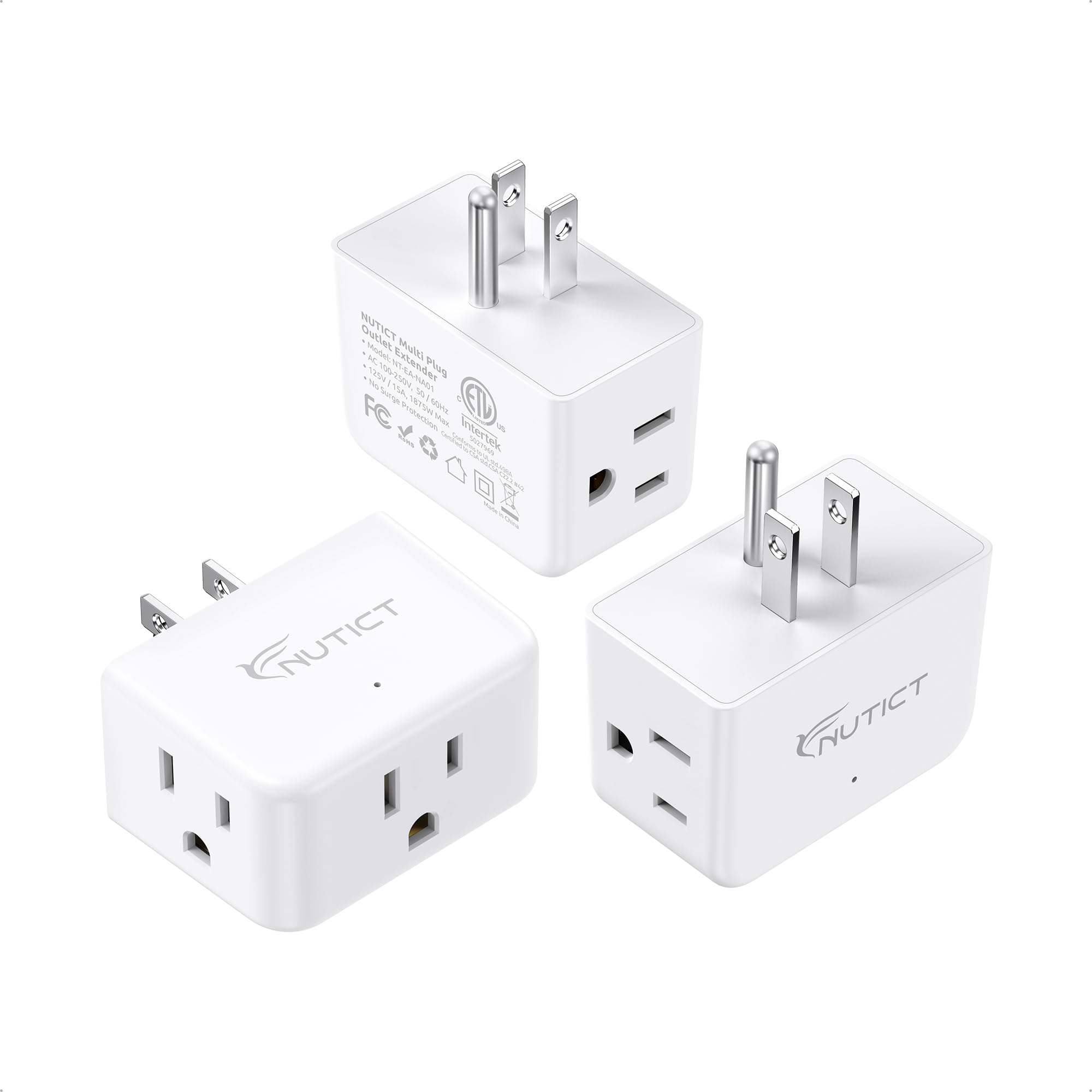 NUTICT Outlet Extender - 2 Pack -11