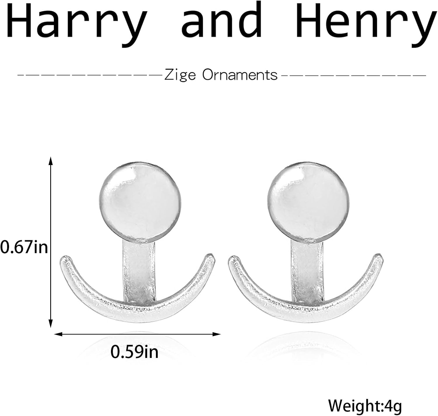 Vintage Moon Ear Jacket Earrings Gold Minimalist Stud Earrings Minimalist Celestial Earrings Jewelry for Women - Image 6