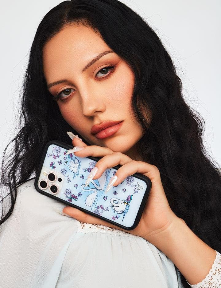 Image of Wildflower Cases - Compatible with iPhone 16 Pro Max | Protective Bumper, 6.5ft Drop Test Certified, Women Owned Small Business | Swan Lake