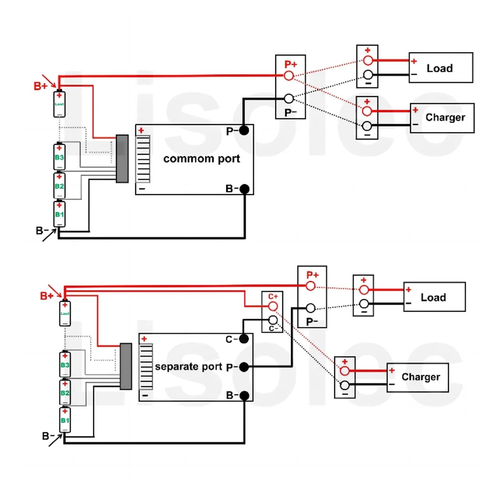 Płyta BMS, 12V BMS z balansem NTC 4S 18650 32650 32700 bateria litowa 20A 40A 50A 100A 150A 200A tablica zabezpieczająca rozładowanie ładunku(100A Common Port NTC)