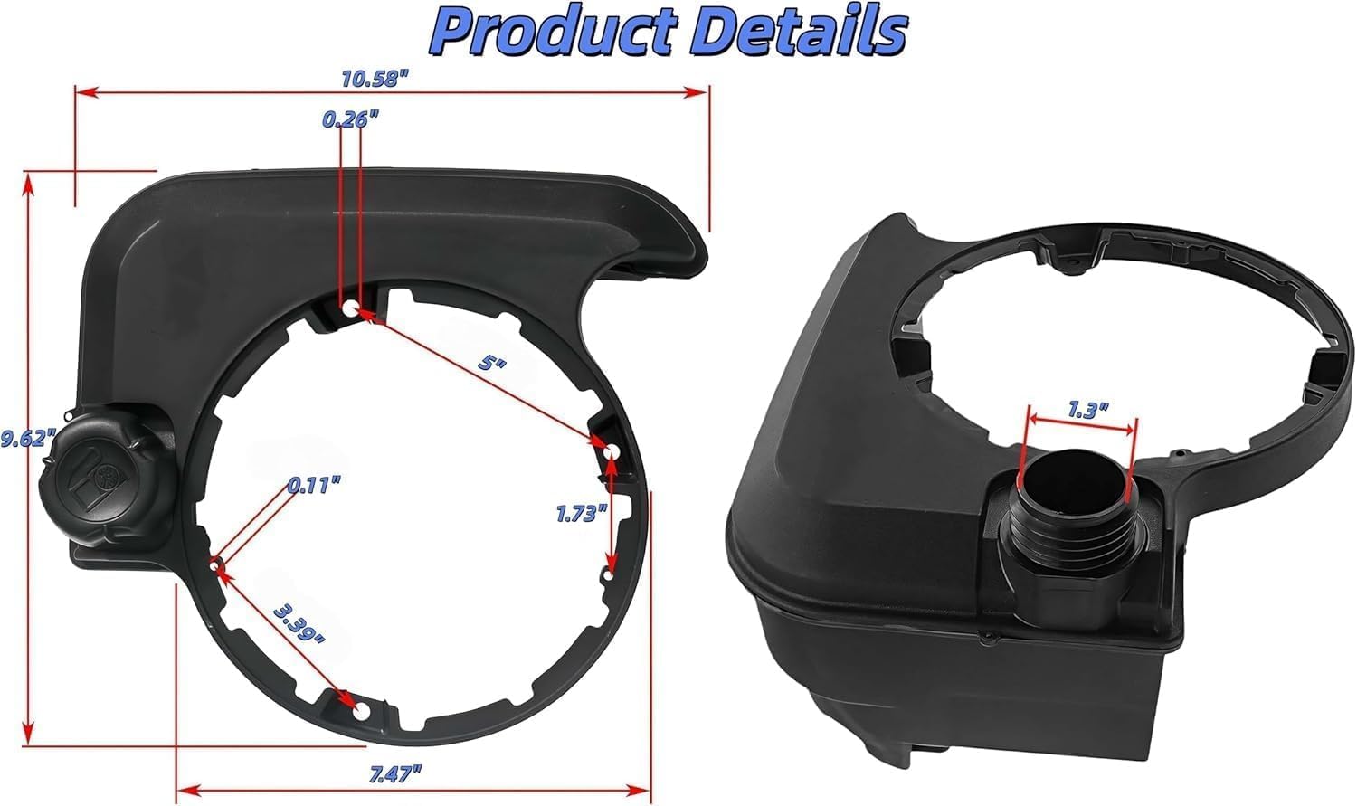 699374 Fuel Tank with Caps For Lawn Mower