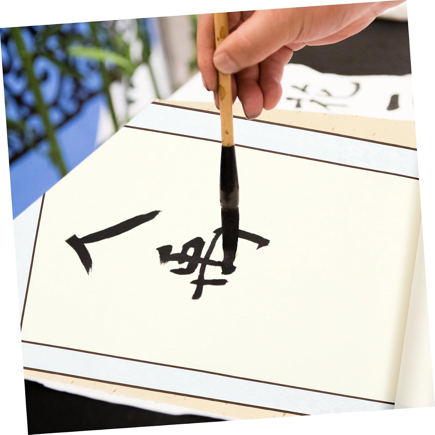MINAOLULUS Blank Chinese Calligraphy Scroll Paper for Beginners Hanging Painting Xuan Paper Non Penetrating Drawing Scroll Home Office Wall Decoration