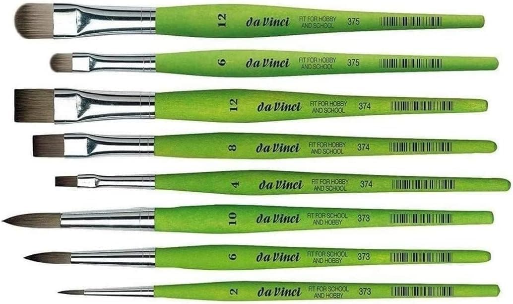 Pincel plano de la serie 374 de Da Vinci