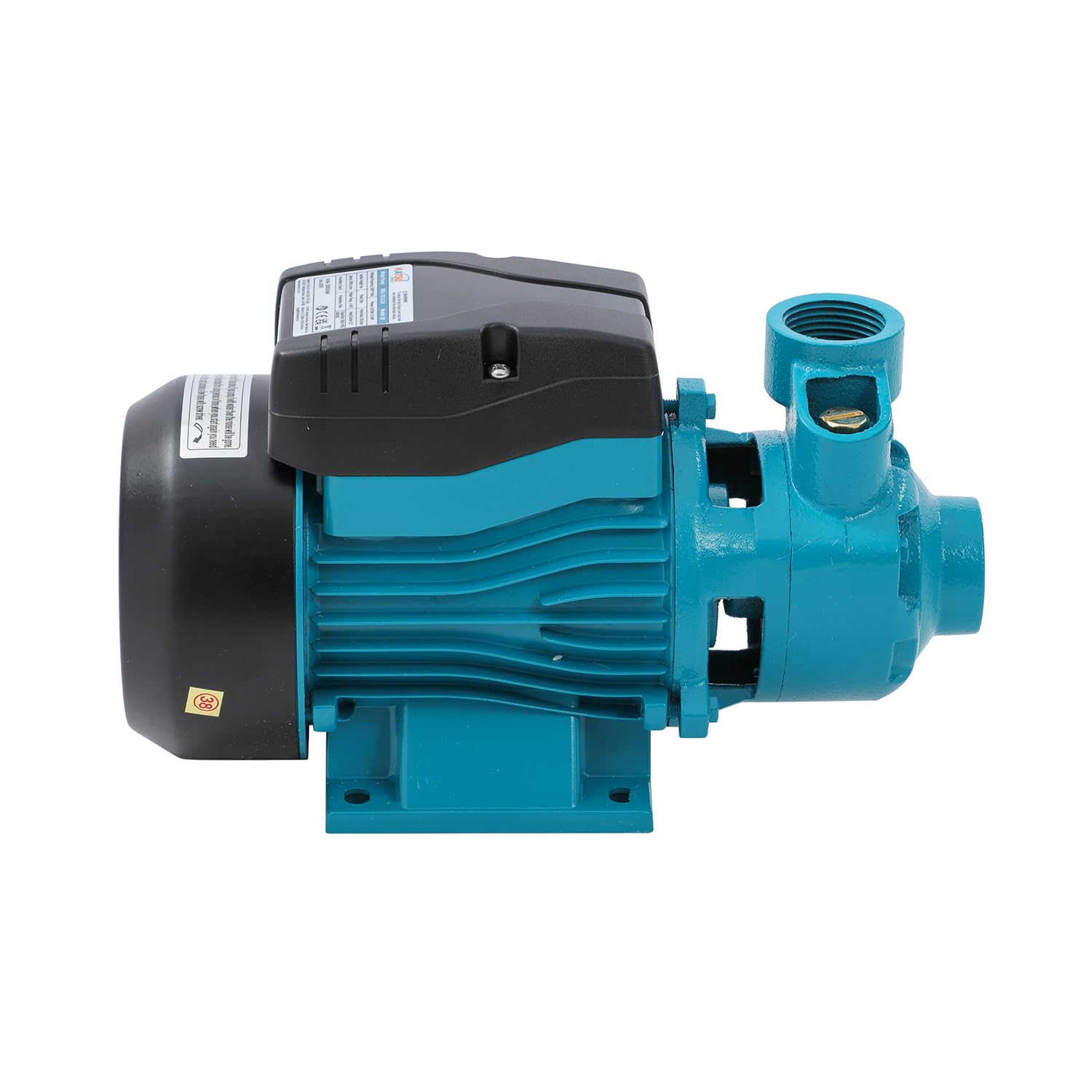 KATSU Bomba de Agua Periférica Centrífuga Eléctrica Industrial 1/2HP 220V para Agua Limpia, Adecuada para Granja Jardín Piscina Estanque Tanque 151112