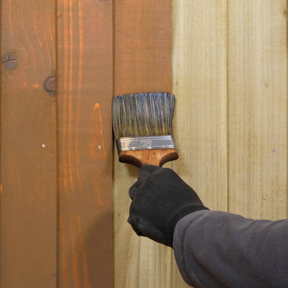 Roxil Lasure Préventive Bois 1L – Or d'Automne – Intérieur & Extérieur – Protection Contre Pourriture, Champignons, Larves & Termites