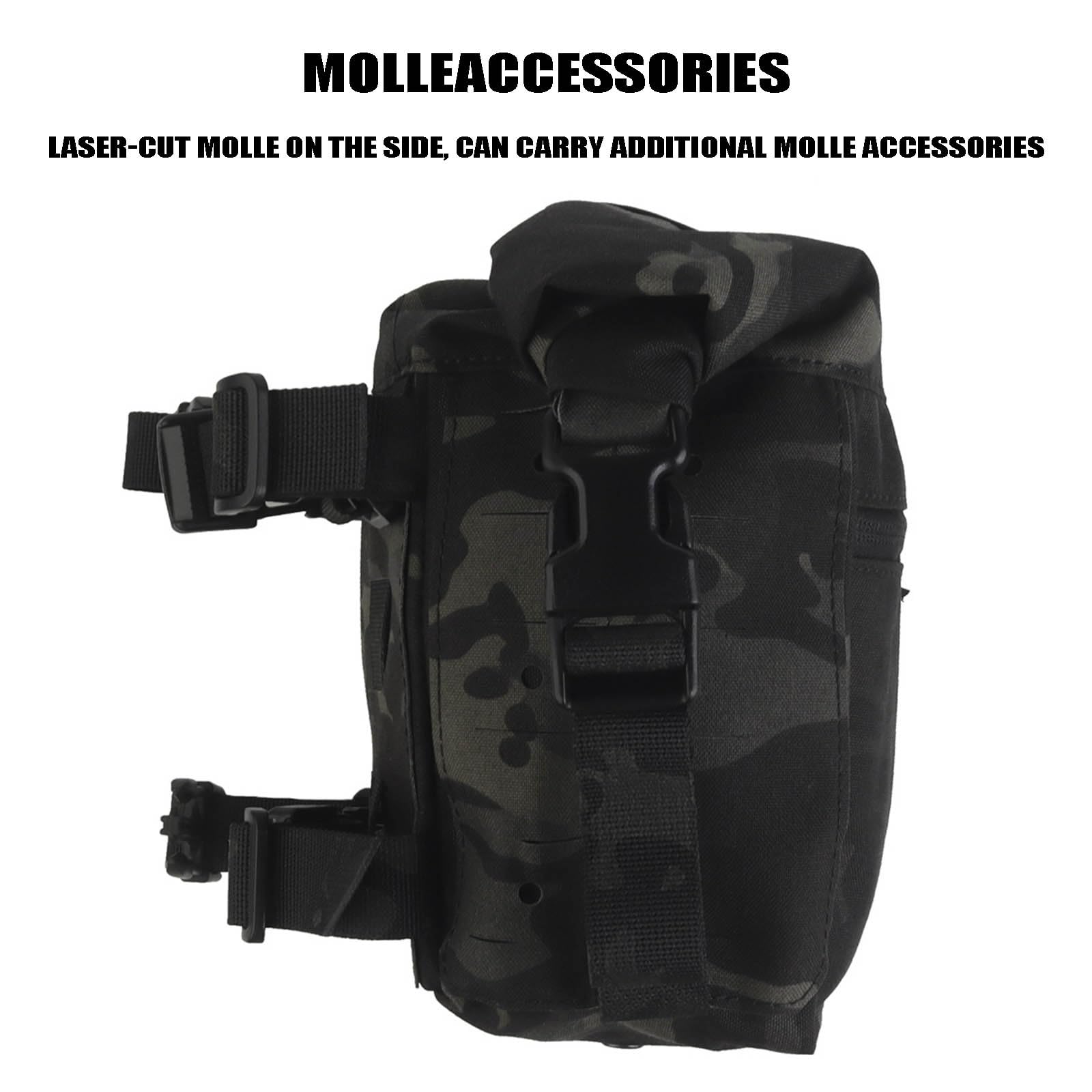 Taktyczna Torba Piersiowa o Dużej Pojemności, Kieszeń Administracyjna MOLLE, Kieszeń Uniwersalna Na Klatkę Piersiową do Kamizelki Placard Split Chest Rig