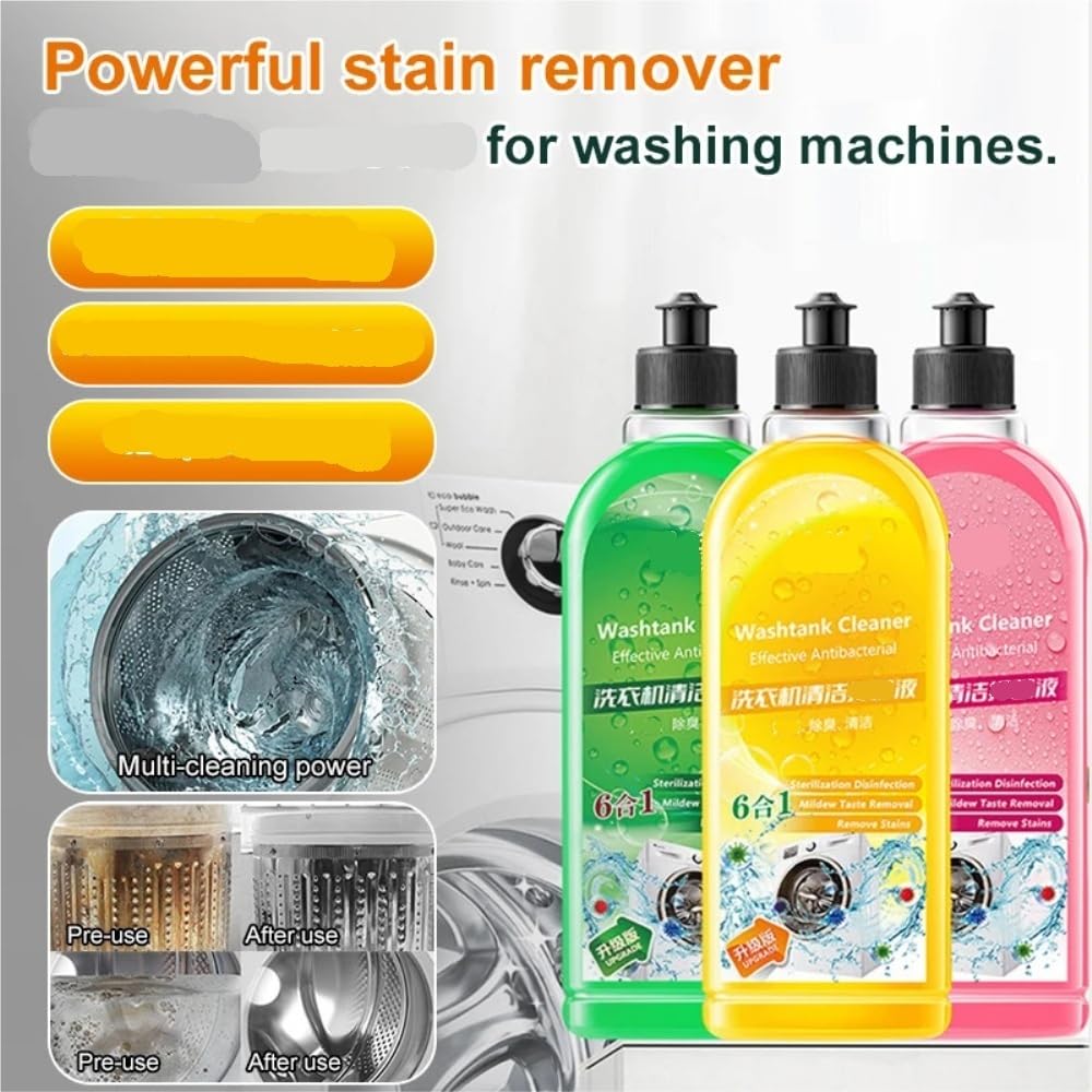 Limpiador Quitamanchas For Lavadoras Automáticas De 500ml, Líquido Potente.(Pink)
