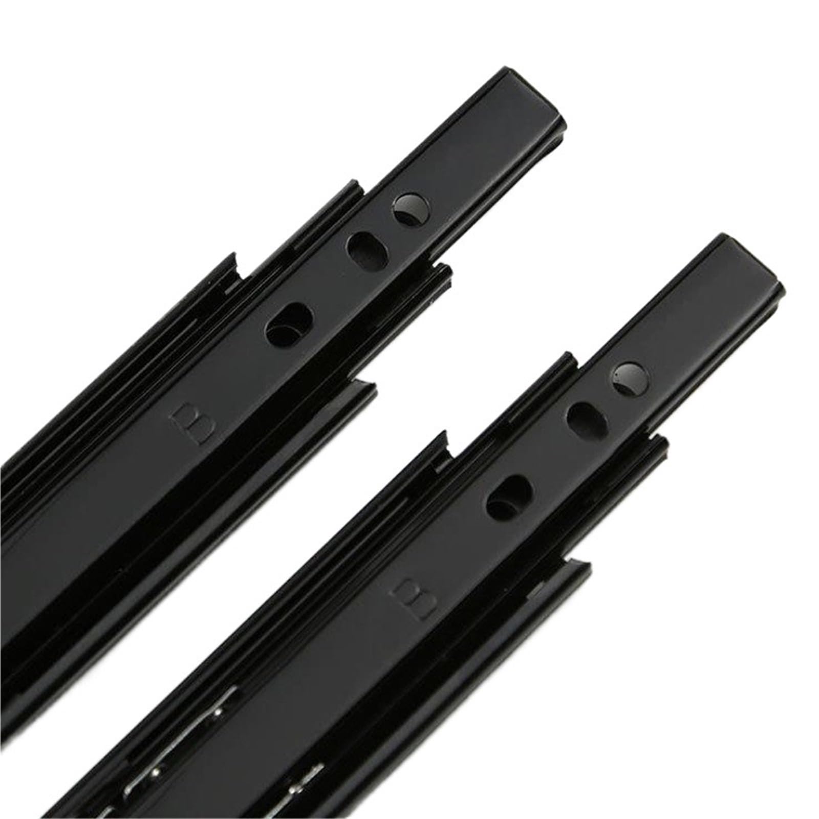 Oumifand 35Width24inch570mm 35 Wide Slide Push-Pull Rail Three-Section Drawer Steel Ball Mute 2Pcs(35Width24inch570mm)