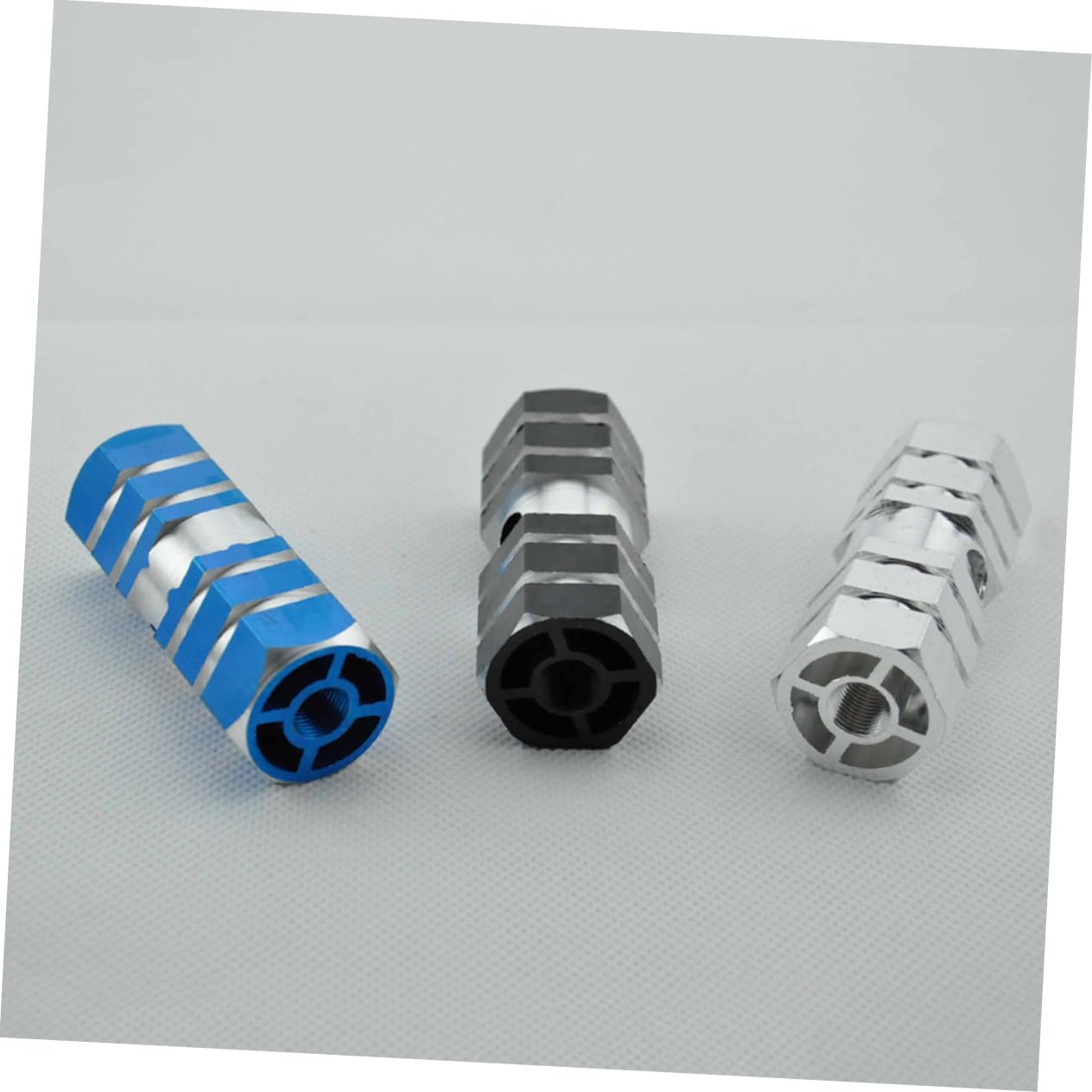 VANZACK One Pair Aluminum Alloy Bike Rear Seat Axle Pegs Blue for Mountain Bike