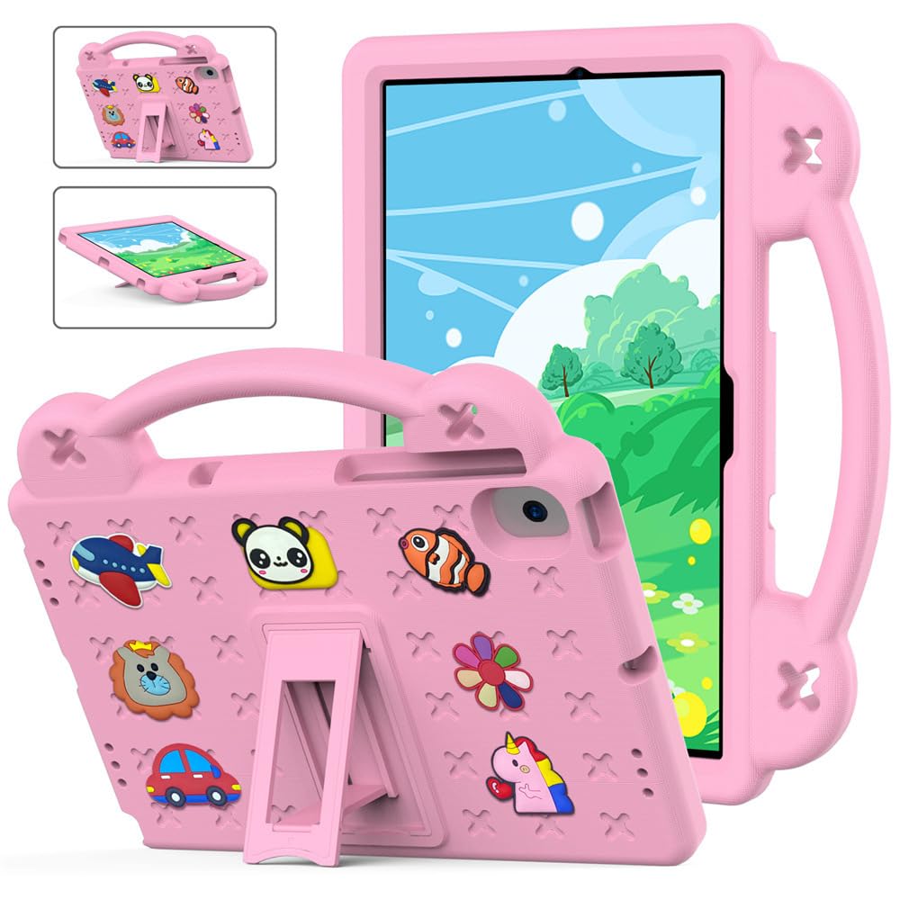 Kejuthrv Compatible with Honor Pad X8A Case for Kids 11” 2024 Released with Holder Shockproof Full Body Protective Cute Colorful Cover Shell for Tab X8A