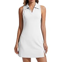Women's Polo Tennis Dress Racerback Golf Athletic Dress with Shorts