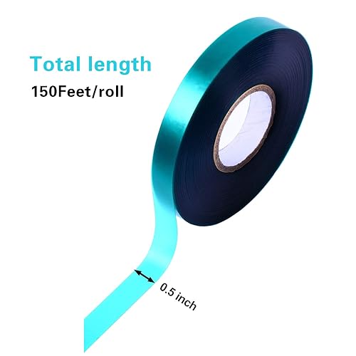 Miniatura 2 de 3 rollos de cinta de amarre elástica de 150 pies de 0.5 pulgadas, cinta gruesa para plantas, estaca de vinilo verde jardín para uso en interiores y