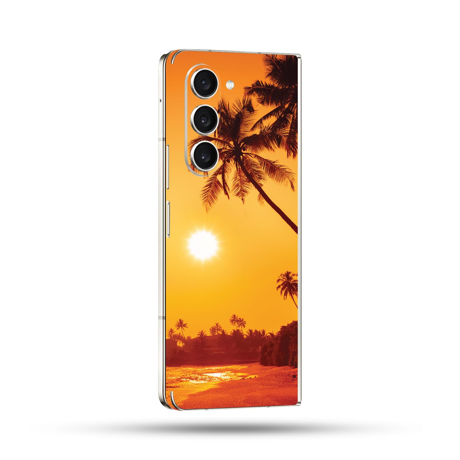 MightySkins Skin Compatible With Samsung Galaxy Z Fold 5 Full Wrap - Sunset Dreams | Protective, Durable, and Unique Vinyl Decal wrap cover | Easy To Apply, Remove, and Change Styles | Made in the USA