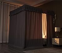 Vista 5 de VETHIN Cortinas de Dosel de Cama Estilo Techo Elástico de Cuatro Postes Esquineros Princesa, Tienda de Campaña Acogedora y Transpirable, Mosquitera