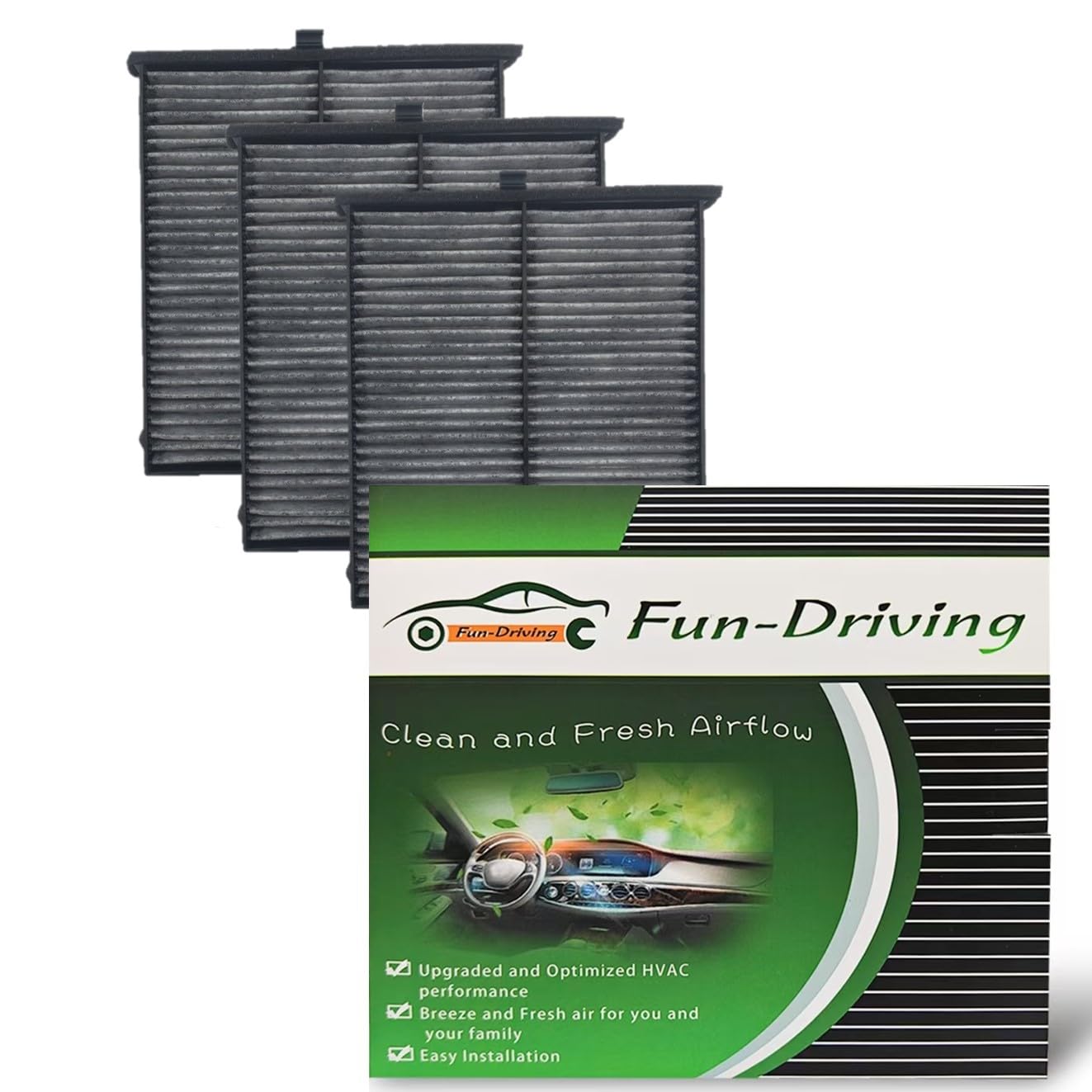 Amazon.com: FUN-DRIVING 3 Pack FD811 Cabin air filter for Mazda 3