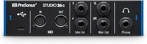 Miniatura 3 de PreSonus Studio 26c 2x4, 192 kHz, interfaz de audio USB con Studio One Artist y software de grabación Ableton Live Lite DAW