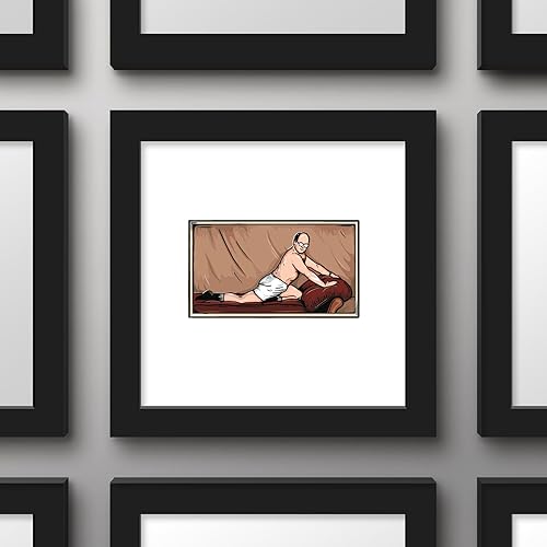 Miniatura 2 de Trends International Gallery Pops Seinfeld - Póster ilustrado de pared de George Costanza The Art of Seduction, 12 x 12 pulgadas, versión de marco