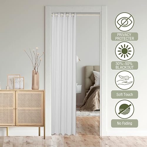 Miniatura 4 de Castle Fairy Cortina de puerta con ancla náutica, 34 pulgadas de ancho x 80 pulgadas de largo, cortina opaca para puerta temática de Lake Life