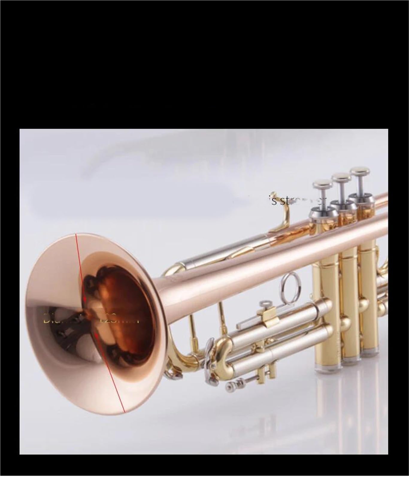 Zestaw instrumentów dętych blaszanych trąbka Trąbka Bb Złoty Mosiężny Bas