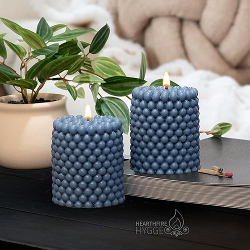 Miniatura 2 de Juego de velas de soja de burbujas Mini vela estética sin perfume Velas de burbujas de tiempo de combustión de 25 horas Velas funky de colores