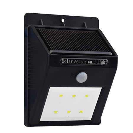 PREYANK SOLAR Motion Sensor Fence Light for Fencing, Garden, Outdoor, Pathway Balcony Decoration Ultra Bright 6 LED