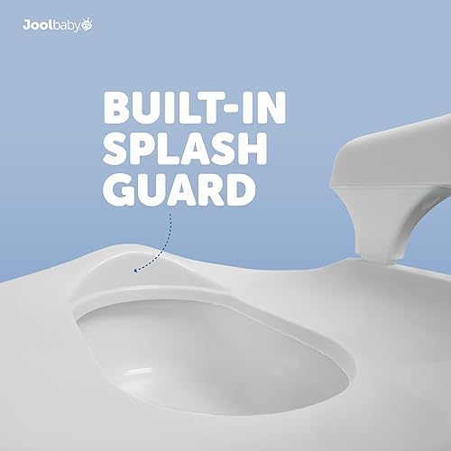 Vista 11 de Jool - Silla de baño para bebé para entrenamiento de inodoro para niños pequeños, protector contra salpicaduras y soporte de espalda (rosa)