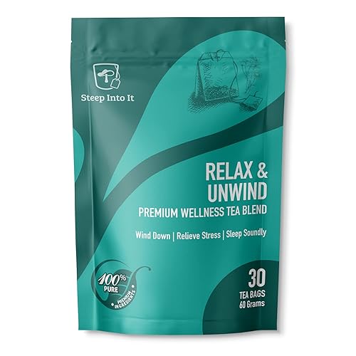 Steep Into It - Té orgánico de manzanilla - Té calmante de hierbas para dormir con flor de la pasión, menta verde, bálsamo de limón y lavanda, té de disponible en Yaxa Venezuela