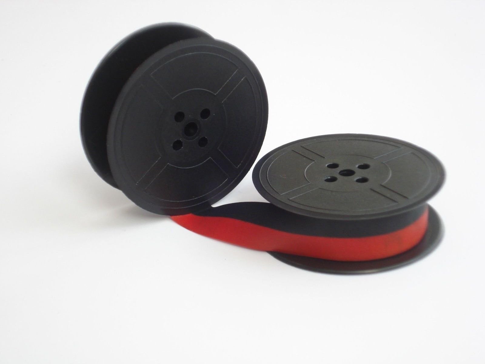 SMCO OLYMPIA BLACK RED TYPEWRITER RIBBON TWINSPOOL WILL FIT MOST OLD TYPEWRITERS
