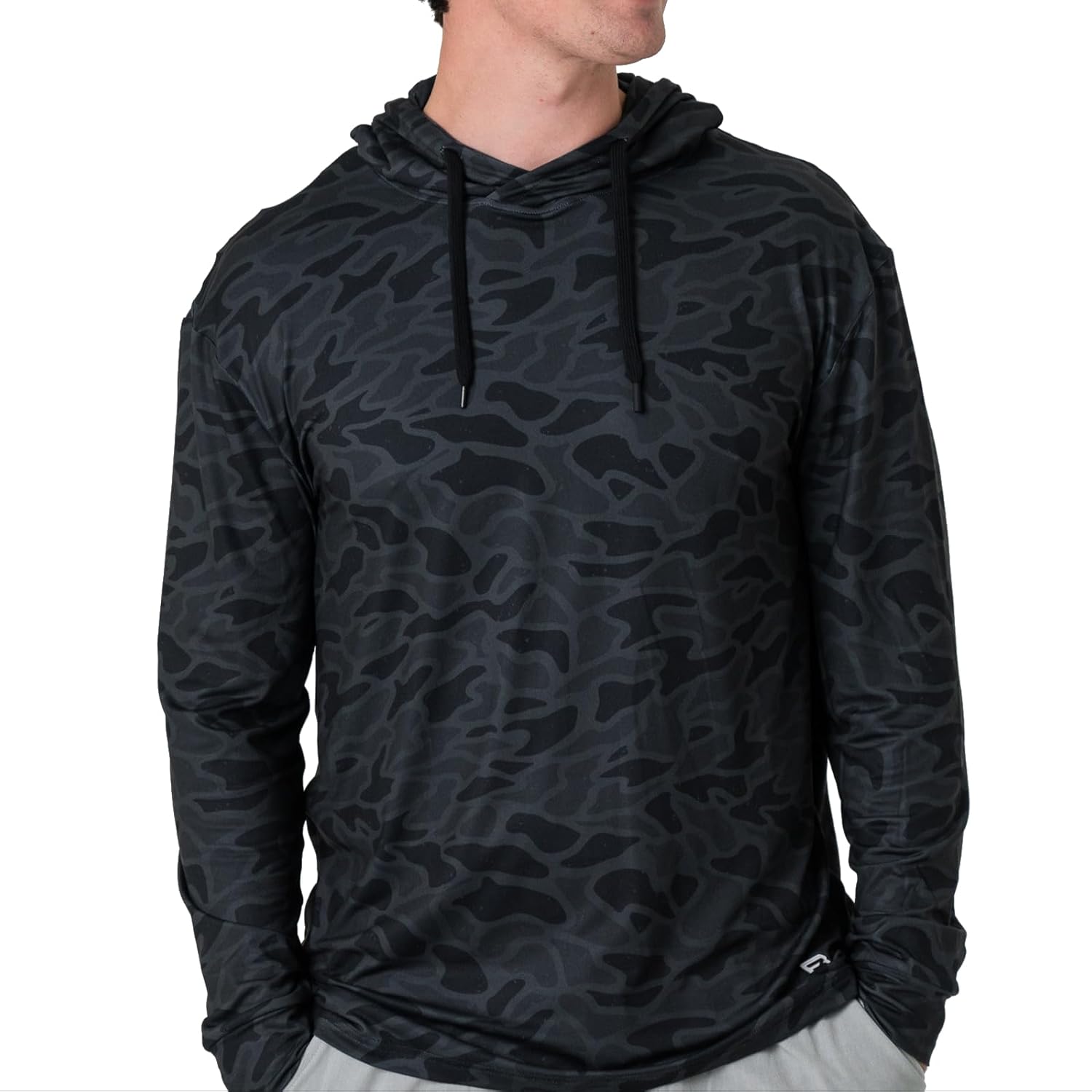 Burlebo Mens Performance Hoodie  Lightweight Long Sleeve Pullover, Athletic Fit, Moisture-Wicking, Sun Protection