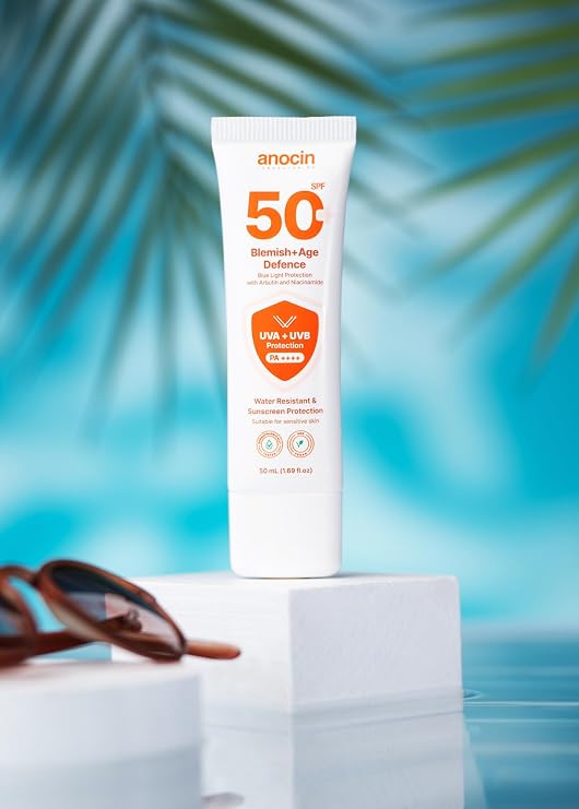 anocin blemish Leke Karşıtı Ve Cilt Tonu Eşitleyici Güneş Koruyucu Krem Spf 50 Yaşlılık Karşıtı 50 ml