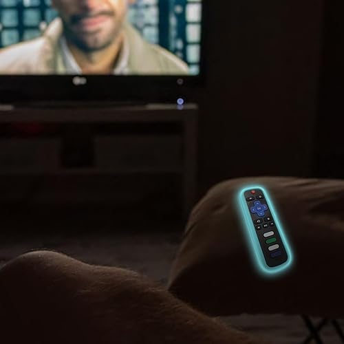 Vista 31 de Funda protectora para control remoto Roku, material de silicona respetuoso con el medio ambiente, a prueba de caídas, a prueba de polvo, lavable