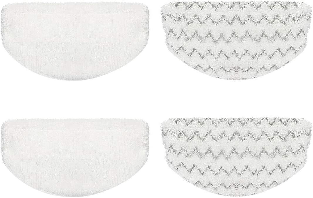 4 Pack Steam Mop Pads Replacement for Bissell Powerfresh Steam Mop 1940 1440 1544 1806 2075 Series, Model 5938 19402 19404 19408 19409 1940A 1940F 1940Q 1940T 1940W, Microfiber Washable, Reusable