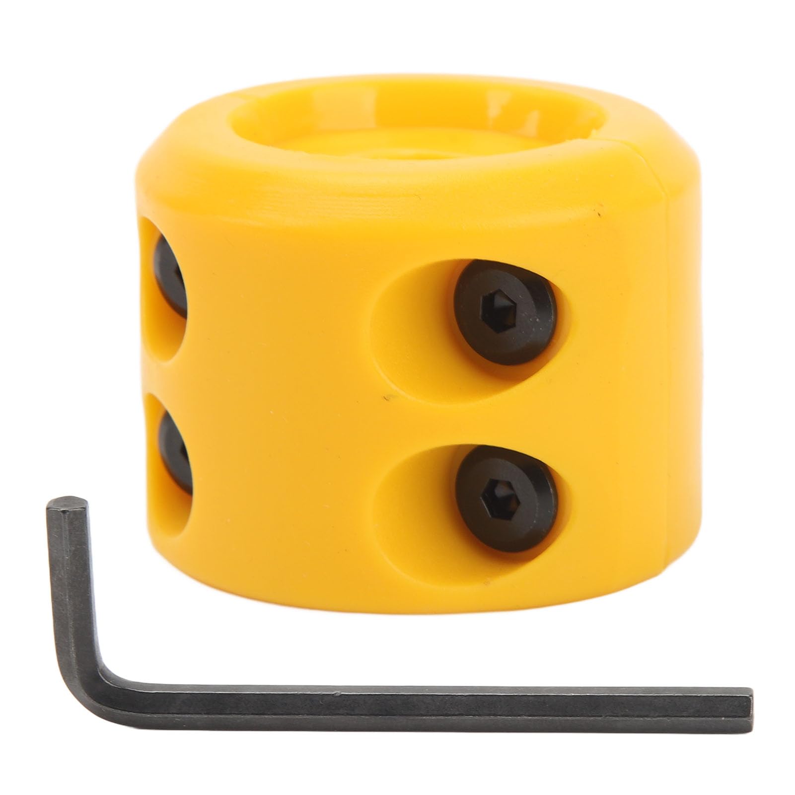 Tappo Gancio Verricello, Realizzato in Gomma, Facile da Installare, Durevole, Resistente all'ossidazione, Salvacavo di Lunga Durata, con Chiave Esagonale per ORV (Giallo)