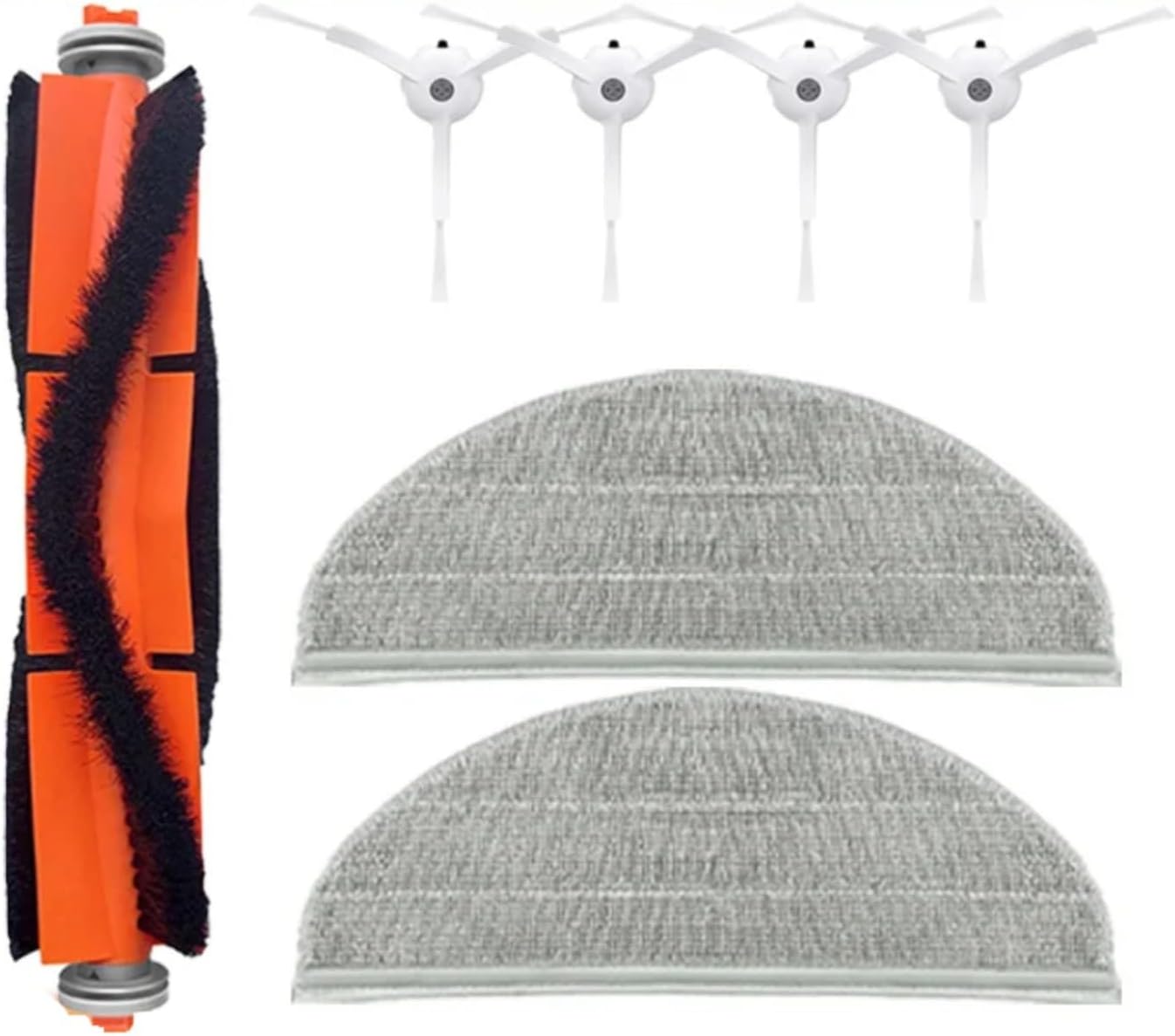 Spare Parts Self-Cleaning Sweeping Mopping Robot MJSTP Main Side Brush Hepa Filter Mop Rag Cloth Accessories for Xiaomi Mijia(Set 3)