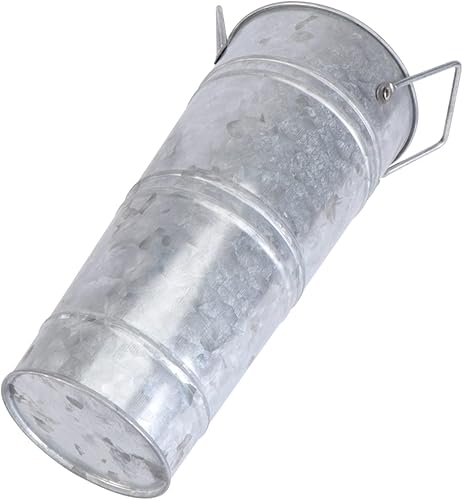 GANAZONO 1 hoja de hoja, cubo de flores de hoja, jarrones de piso alto, decoración de plantas, decoración galvanizada, jarrones decorativos de