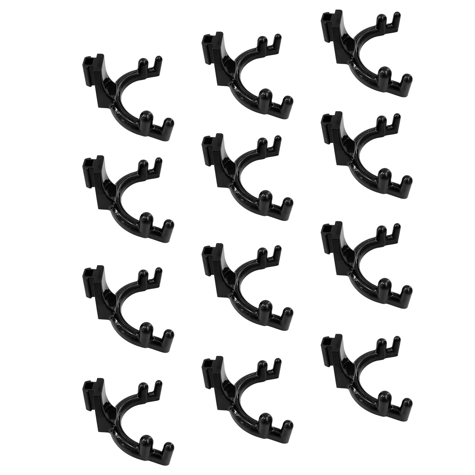 Tsophreniq 12PCS Practical ABS Tool Hooks Garage Wall Organizers Storage Hangers for Gardening Equipment Shovels Rakes Hammers Hangers Multipurpose Workshop Wall Hooks Space Saving Garden Organizers