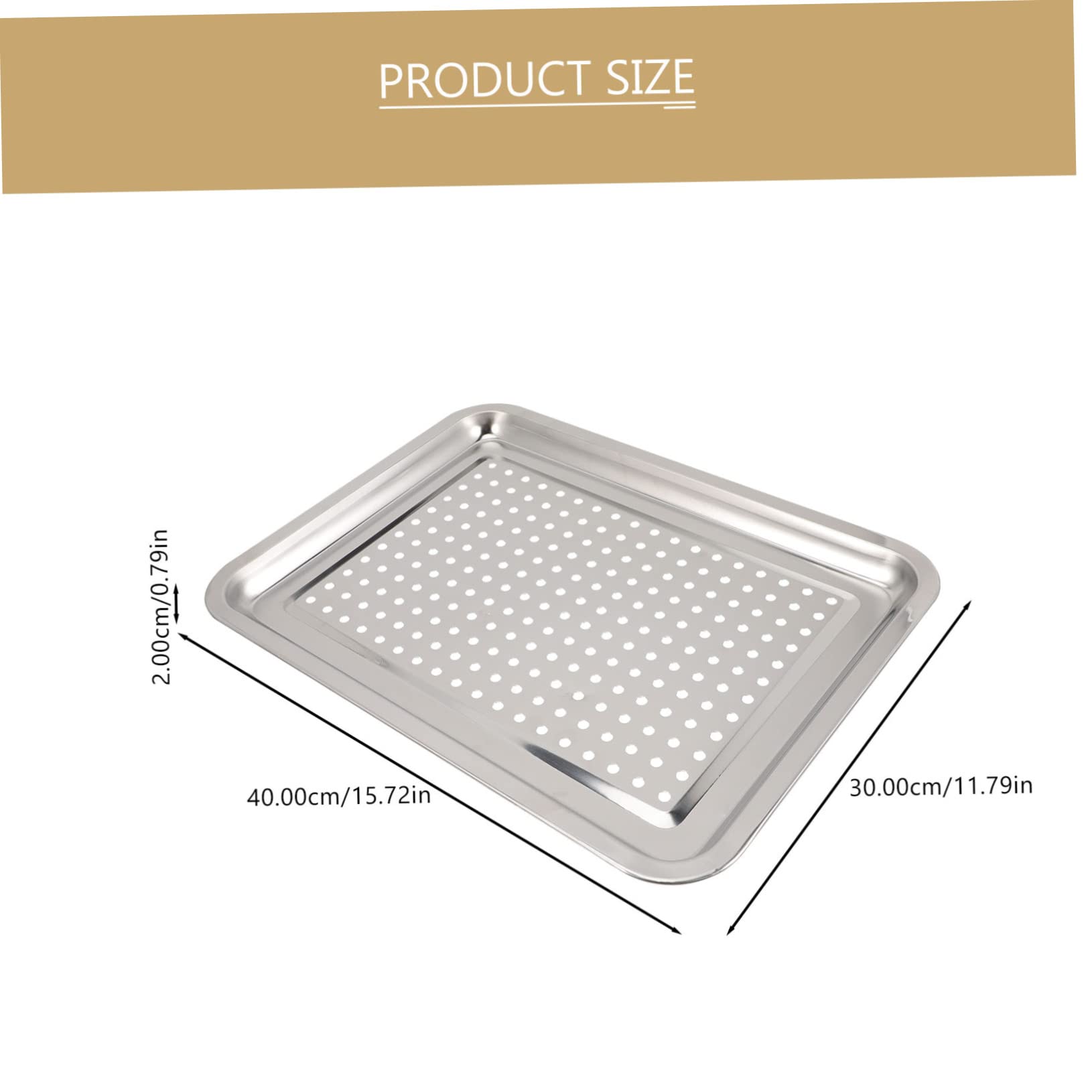 OHPHCALL Portable Grill Pan Multi Functional Draining Tray for Outdoor Barbecue Camping and Grilling Non Deforming and Design